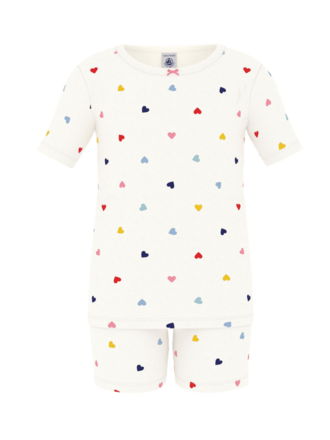 Petit Bateau PYJACOURT MARSHMALLOW/MULTICO A0FV9