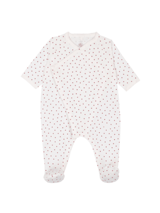 Petit Bateau SLEEPSUIT MARSHMALLOW/TERKUIT A0F1U