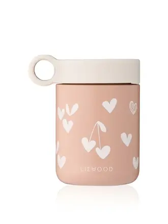 Liewood Kiani Printed Food Jar Sweethearts / Pale tuscany