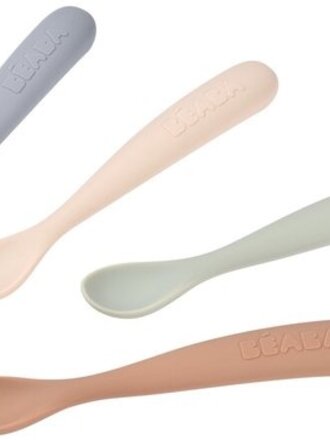 Beaba SET VAN 4 LEPELS 1STE LEEFTIJD UNICOLOR - NATURAL SET