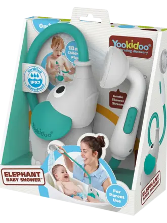 Yookidoo Elephant Baby Shower- Grey and Forest