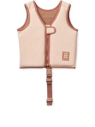 Liewood Dove Seersucker Swim Vest / Y/D stripe Pale tuscany / Creme de la creme