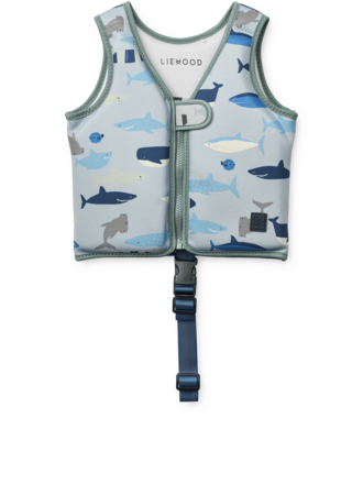 Liewood Dove Swim Vest Shark / Dove Blue