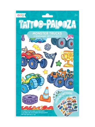 Ooly Ooly - Tattoo Palooza Temporary Tattoos - Monster Truck