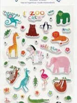 Ooly Ooly - Stickiville Stickers - Standard - Zoo Crew