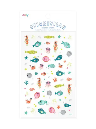 Ooly Ooly - Stickiville Stickers - Standard - Blue Ocean