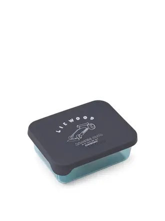 Liewood Ako Tritan Snack Box / Race car / Classic navy