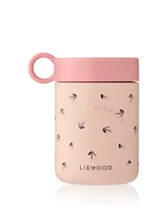 Liewood Kiani Printed Food Jar / Mini Cherry heart / Rosey