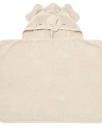 Liewood Vilas Elephant Baby Hooded Towel / Sandy
