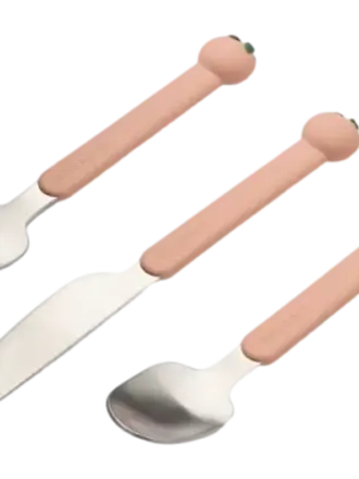 Liewood Tove Peach Cutlery Set / Peach / Pale tuscany multi mix