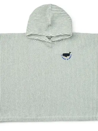 Liewood Paco Poncho Embroidery / Y/D stripe  Peppermint / Creme de la creme