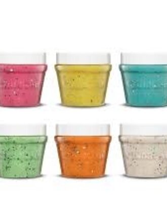 Childgen PLAY DOUGH JAR 6PCS - GLITTER SET