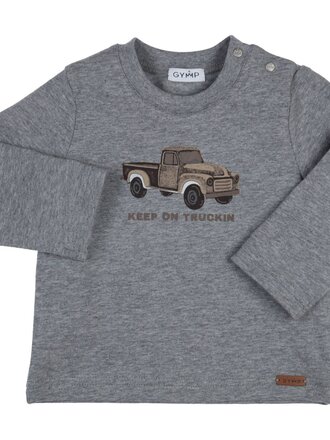 GYMP Longsleeve Aerochine Keep On Truckin Grey Melange 352-6802-20