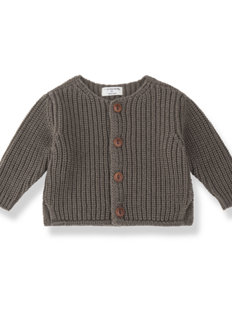 1+ in the family ANTIBES-bb cardigan / dark-taupe