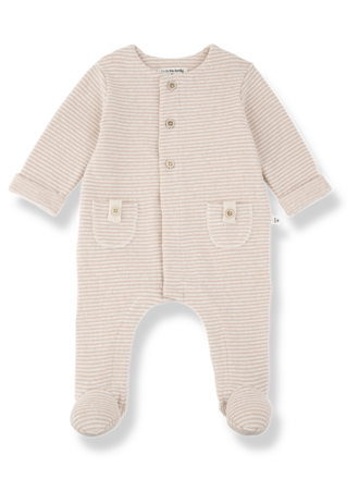 1+ in the family METZ jumpsuit w/feet / nude