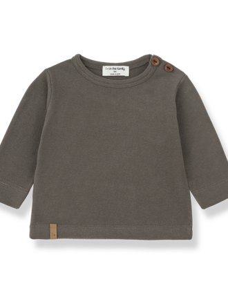 1+ in the family TOM l.sleeve t-shirt / dark-taupe