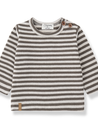 1+ in the family VARESE l.sleeve t-shirt / dark-taupe