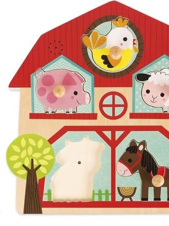 Janod MUZIKALE PUZZEL - DE VRIENDEN VAN DE BOERDERIJ
