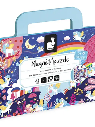 Janod MAGNETI'PUZZLES - EENHOORNS 24 ST