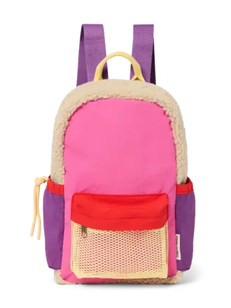 Studio Noos Patchwork Mini Backpack / Bright pink