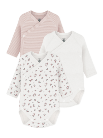 Petit Bateau 3 BODIES NAISS ML A0GF1