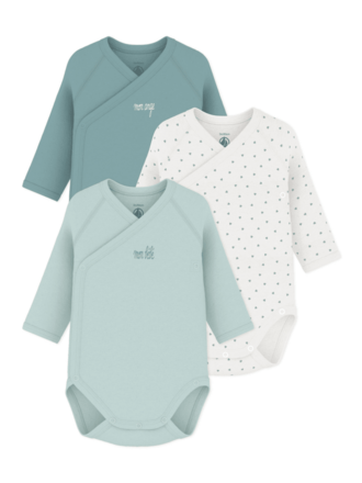 Petit Bateau 3 BODIES NAISS ML A0GEP