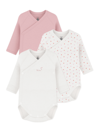 Petit Bateau 3 BODIES NAISS ML A0GF2