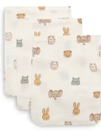 Jollein Hydrofiel Washandje 15x20cm Jollies (3pack)