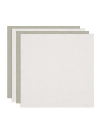 Jollein Hydrofiele Doek Small 70x70cm Olive Green/Ivory (4pack)