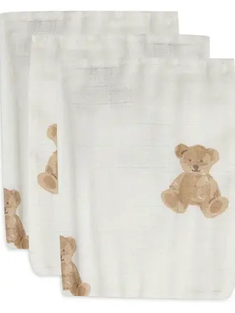 Jollein Washandje Hydrofiel - Teddy Bear - 3 Stuks
