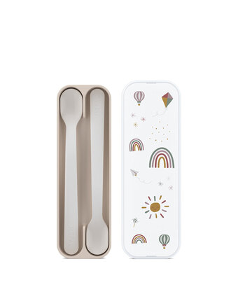 Little Dutch set babylepel mio 2 stuks - sunshine en rainbow