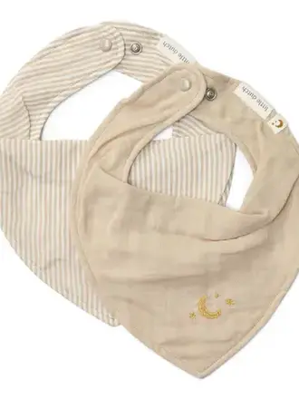 Little Dutch Bandana slab set van 2 - Pure  Soft Beige