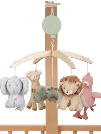 Little Dutch Houten muziekmobiel - Safari Friends FSC
