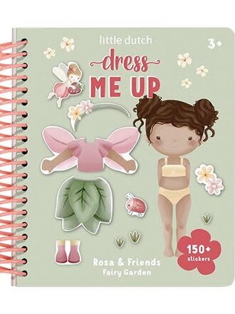 Little Dutch Aankleed- en stickerboek Rosa &  Friends Fairy Garden