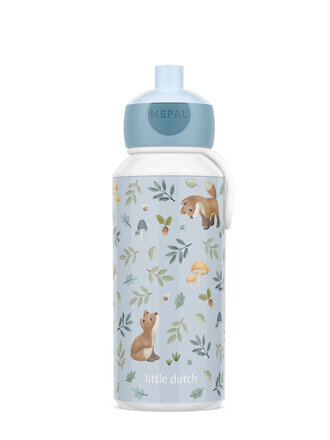Little Dutch drinkfles pop-up campus 400 ml - forest friends