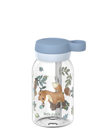Little Dutch drinkfles met rietje campus 450 ml - forest friends