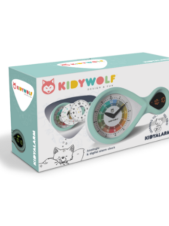 KIDYWOLF KIDYALARM-GR Educatieve wekker munt