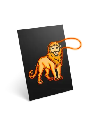 KIDYWOLF KIDYNEON Verlichte wanddecoratieset “Dieren”