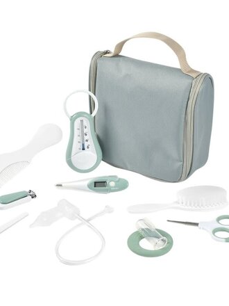 Beaba Toilettas met 10 accessoires - Saliegroen