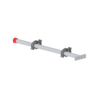 Veranker en afsteunbuis Veranker en afsteunbuis