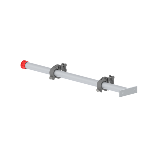 Veranker en afsteunbuis Veranker en afsteunbuis