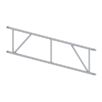 Dubbele leuningschoor 2.45m Dubbele leuningschoor 2.45m