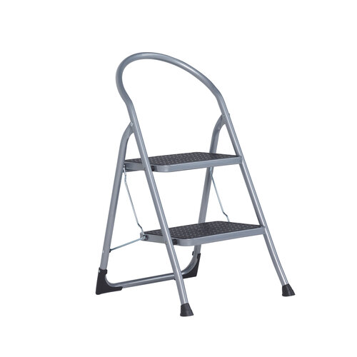 Cromato huishoudtrap 2-treeds Silver Cromato huishoudtrap 2-treeds Silver