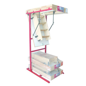 Presentatiestandaard Woodytrex zoldertrap Presentatiestandaard Woodytrex zoldertrap