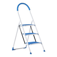 Excelsior Home stalen trap 1x3 treden met hoge beugel Excelsior Home stalen trap 1x3 treden met hoge beugel