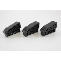 Set voet rubber- E3 zwart