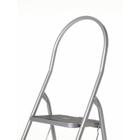 Cromato huishoudtrap 3-treeds met hoge beugel Silver Cromato huishoudtrap 3-treeds met hoge beugel Silver