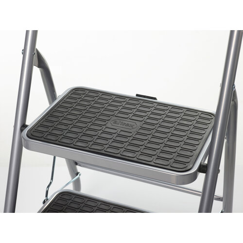 Cromato huishoudtrap 2-treeds Silver Cromato huishoudtrap 2-treeds Silver