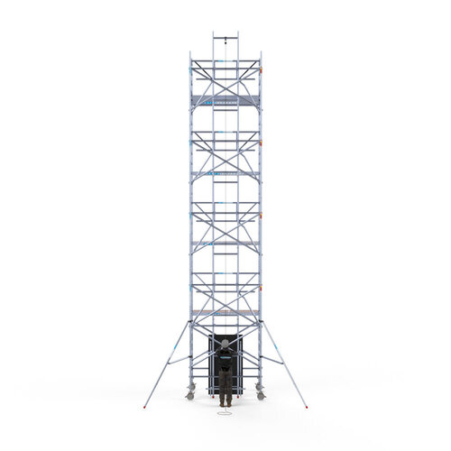 Andamio solar móvil de 135x305x10,2 m de altura de trabajo, incluye elevador solar Euroscaffold Andamio solar móvil de 135x305x10,2 m de altura de trabajo, incluye elevador solar