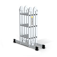 Panthera Escalera plegable de 4 x 3 peldaños con plataforma